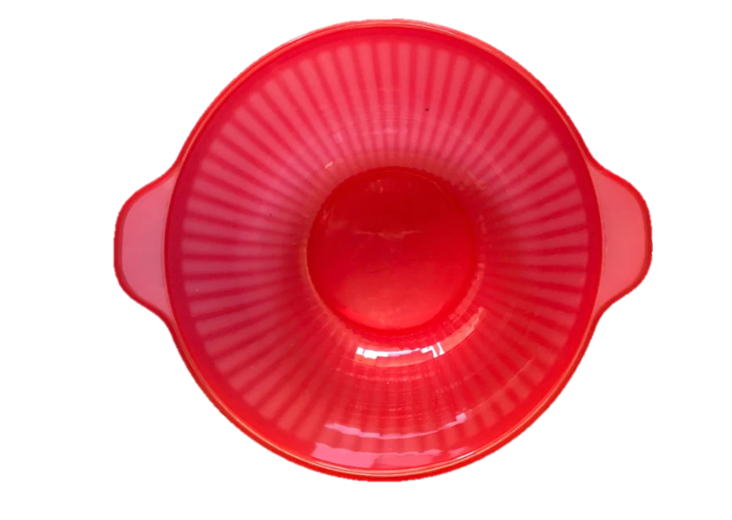 Plastic Bowl with Flat Handle 21 cm Assorted Colours 6802