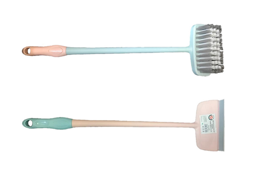 Double Sided Cleaning Brush and Squeegee Blade 41 cm Assorted Colours 6820