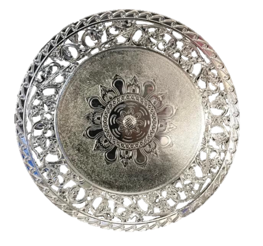 Plastic Round Serving Tray 26 cm Assorted Colours 6824