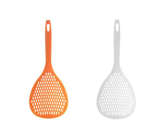 Large Plastic Colander Sieve Spoon 35 x 14 cm Assorted Colours 6849
