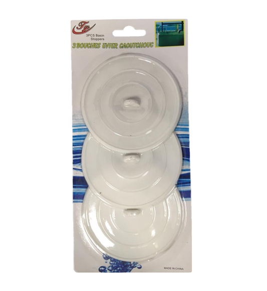 Kitchen Sink Basin Drainer Plug 10 cm Pack of 3 6855