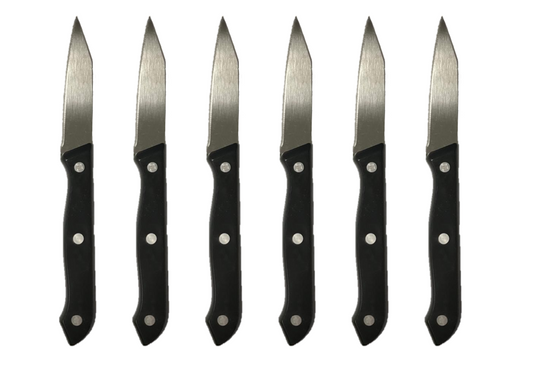 Kitchen Fruit Knife Pack Of 6 Black