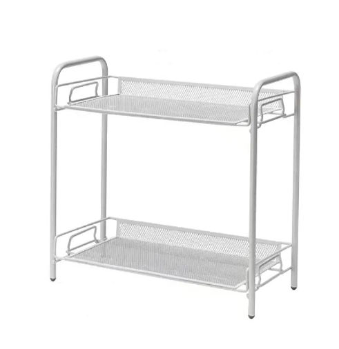 Office Metal Storage Rack 2 Tier 33 x 35 x 17 cm Assorted Colours 6872