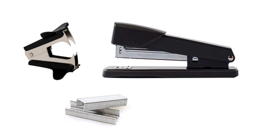 Stationery Metal Stapler Set 11 cm Assorted Colours 6887
