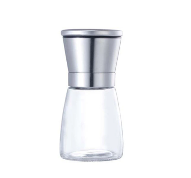 Salt Pepper Spice Grinder Glass Bottle 13 x 6 cm 6958