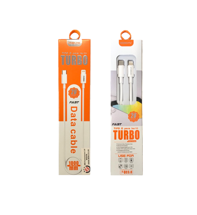 Hongyu Phone Charger Lightning Data Cable QC3.0 White 6964