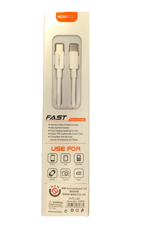 Hongyu Mobile Phone Charger Data Cable Type C 6968