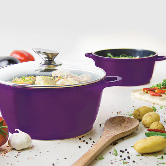 SQ Professional Nea Stockpot Set of 5 Viola P97156