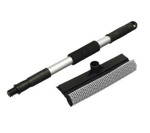 Dual Plastic Bathroom Window Wiper Squeegee and Sponge 61 cm 6972 A