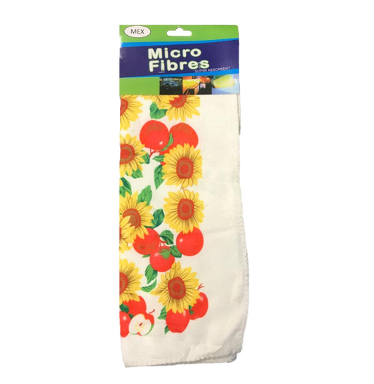 Microfibre Cleaning Cloth  with Fruit Print 30 x 40 cm Assorted Designs 6981