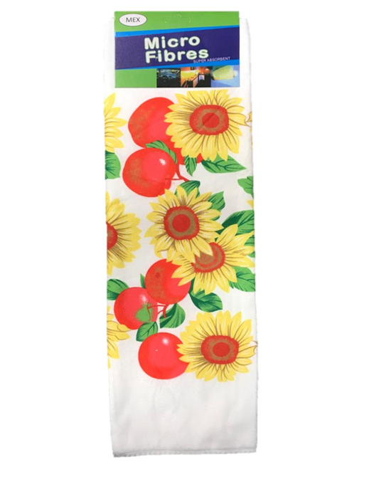 Microfibre Cleaning Cloth with Fruit Print 50 x 70 cm Assorted Designs 6982