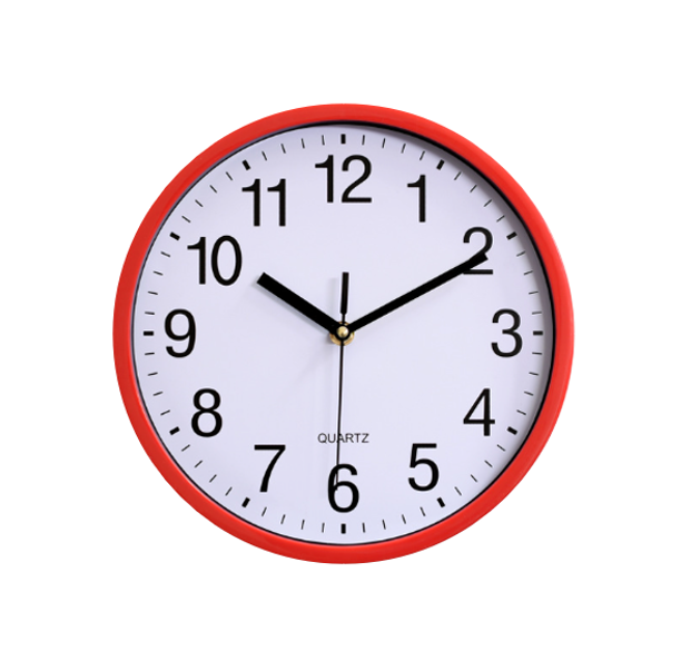 Standard Round Wall Clock Assorted Colours