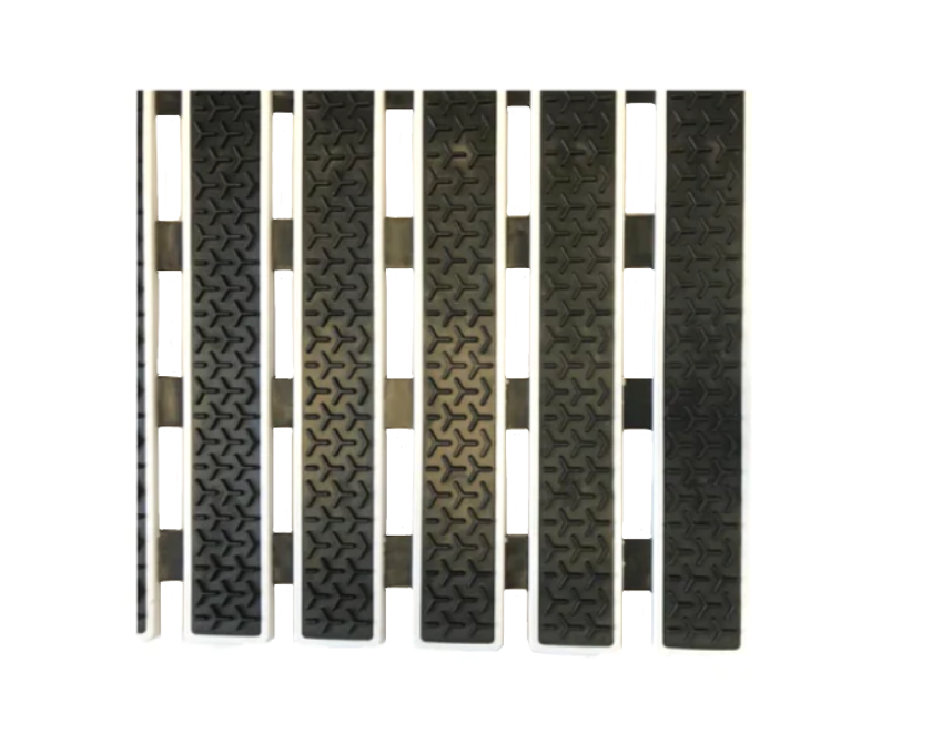 Rectangular Anti-Slip PVC Hard Plastic Bathroom Bath Mat 69 x 38 cm Assorted Colours 6993