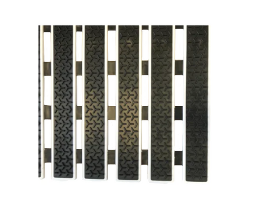 Rectangular Anti-Slip PVC Hard Plastic Bathroom Bath Mat 69 x 38 cm Assorted Colours 6993