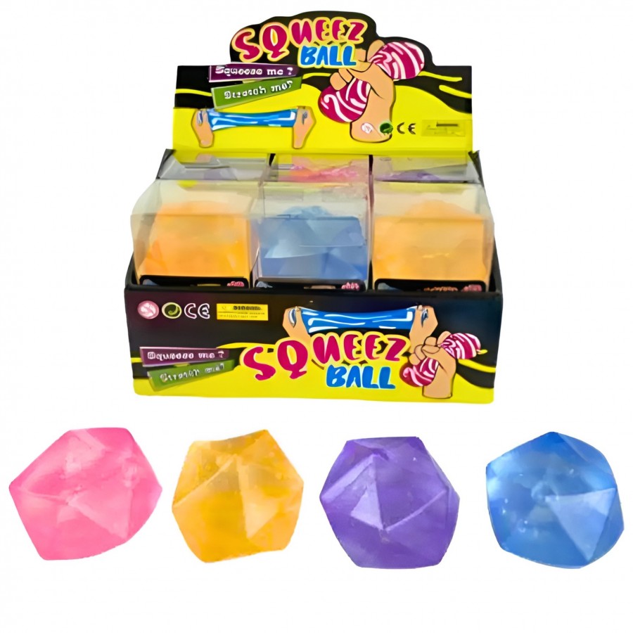 Crystal Cube Squeez Ball