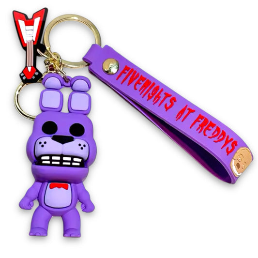 Five Nights At Freddy’s FNAF Bonnie Style 3D Silicone Keychain Keyring Pendant
