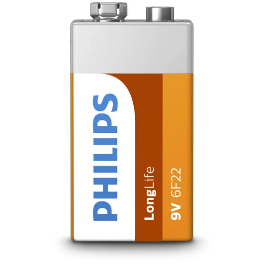 Philips Zinc Chloride 9V Battery PHI6F22NIB1