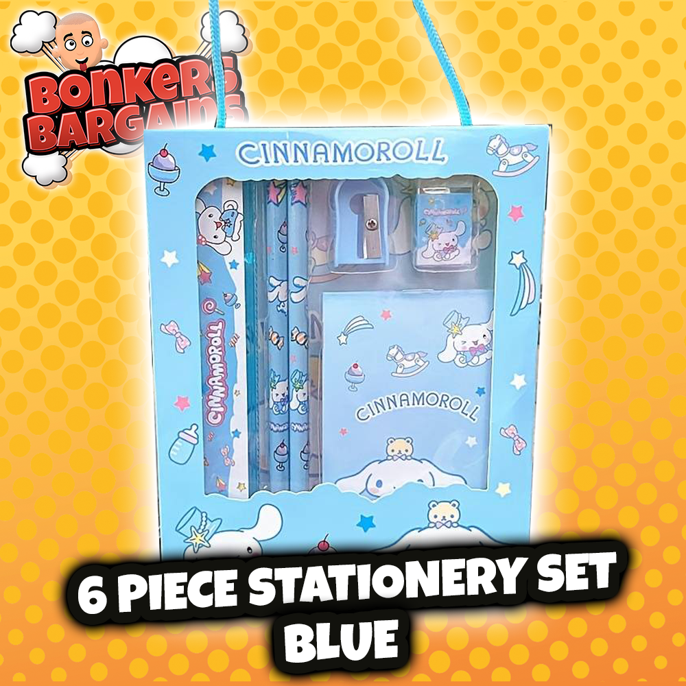 Cinnamoroll Sanrio 6 Piece Stationery Set