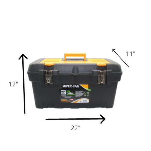 Mega Tool Box 22'' With Carry Handle Diy Home