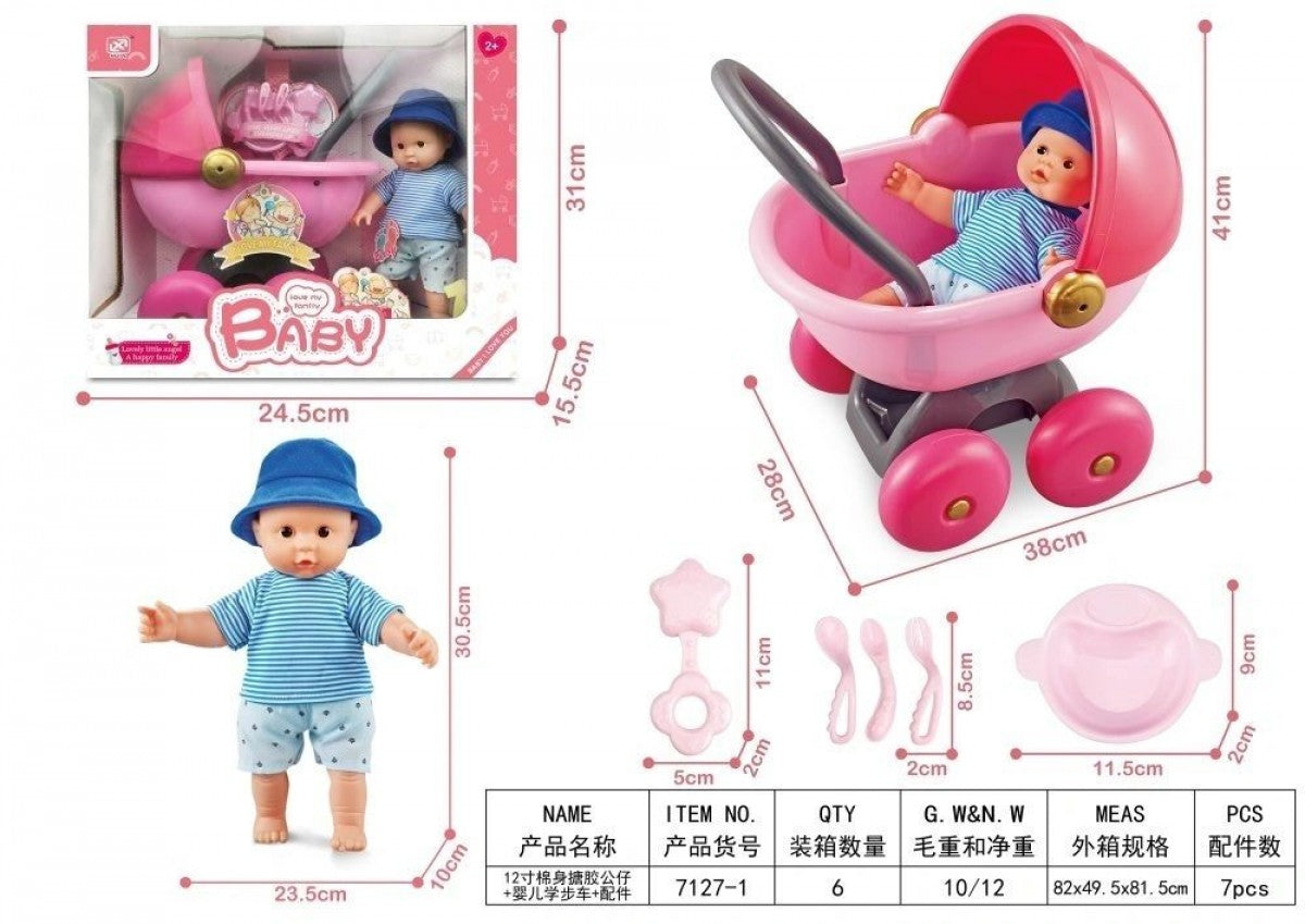 Baby Doll With Pram