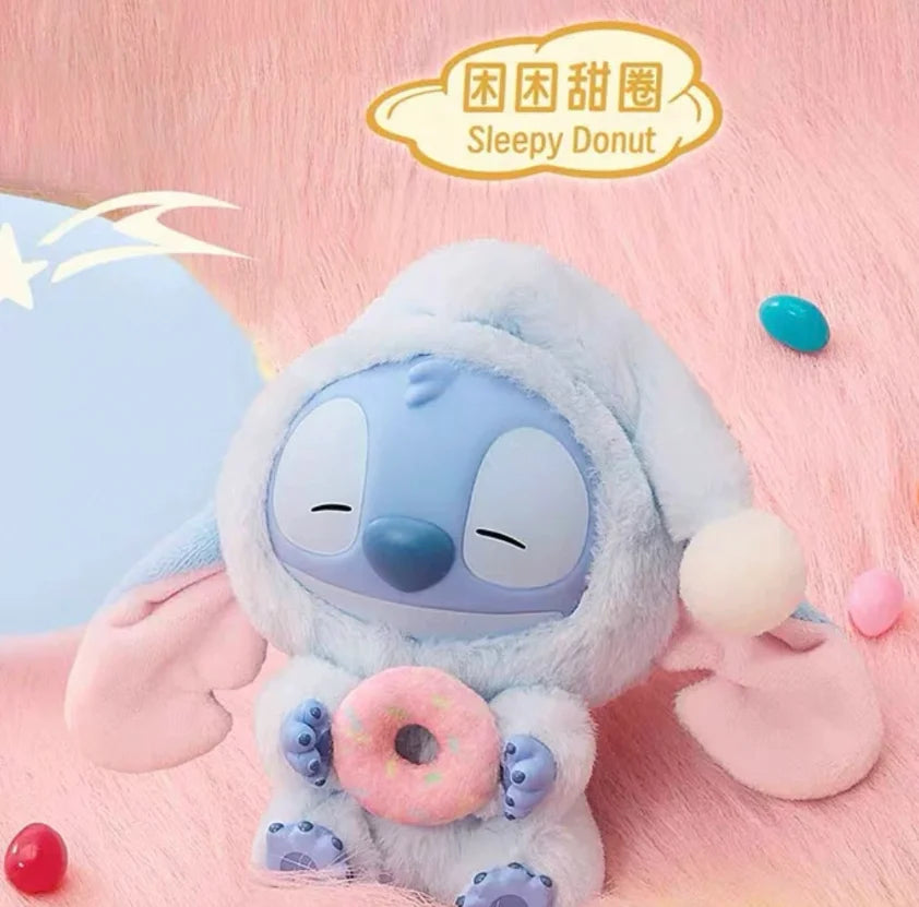 Stitch Miniso Eat, Sleep Series Vinyl Blind Box Pendant Toy Plush Doll