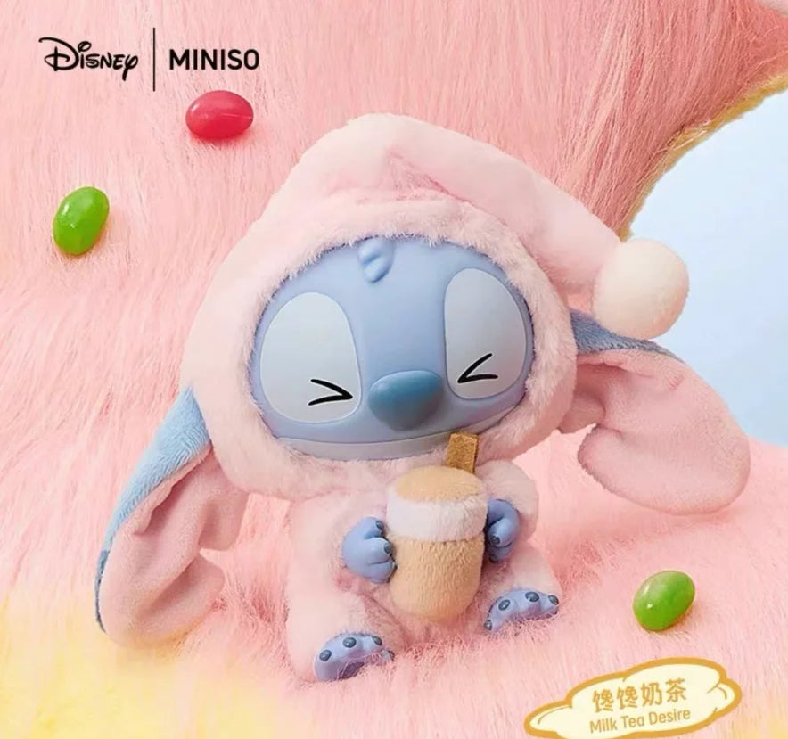 Stitch Miniso Eat, Sleep Series Vinyl Blind Box Pendant Toy Plush Doll