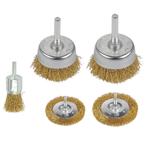 6pc Wire Wheel & Cup Brush Set Diy 4386