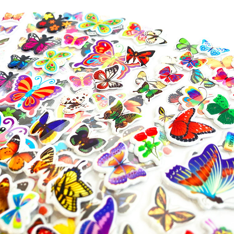 Mini Fluttery Butterflies Sticker Mix ( 6 Sheets )