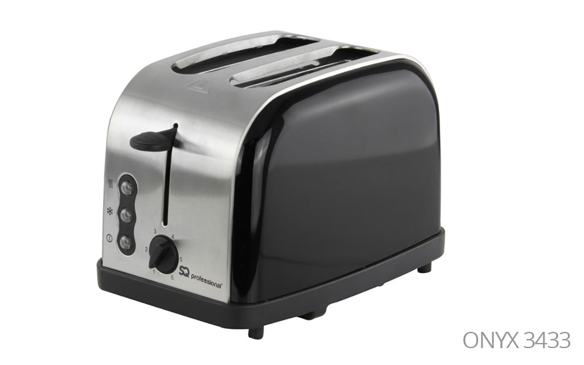 SQ Professional Gems Legacy 2 Slice Toaster 900W Onyx 3433 A