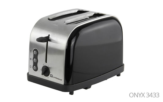 SQ Professional Gems Legacy 2 Slice Toaster 900W Onyx 3433 A