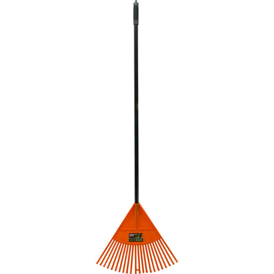22 Tooth Rake With Handle Orange Plastic Head 70010C