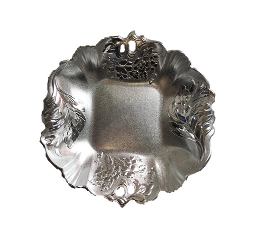 Plastic Fruit Bowl Tray Floral Design Assorted Colours 7052