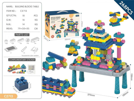 268Pcs Building Block Table