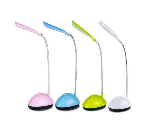 Mini Office Bendy LED Light Table Desk Lamp 23 cm Battery Operated Assorted Colours 7068 A