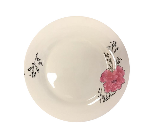 Dining Dinner Plate Pink Floral Design 27 cm 7078
