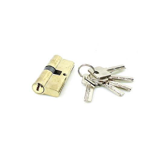 70mm Security Gold Metal Body Padlock With 4 Keys Diy 3061