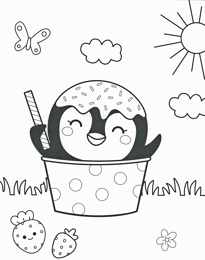 Scented Colouring Set includes 8 Fragrant Markers & 100 Page A4 Colouring Book