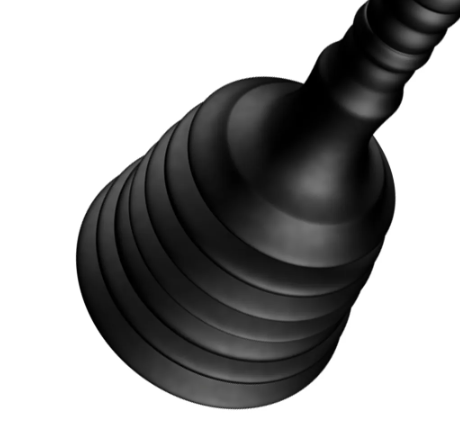 Mini Bathroom Sink Toilet Plunger Dredger Black 20 cm 7113 A