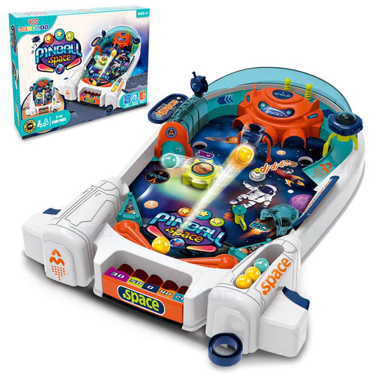 Pinball Machine Toy Space Rocket Style – Classic Fun in a Compact Size