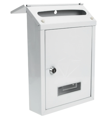 Metal Mail Letterbox 217 x 70 x 300 mm Assorted Colours 7135
