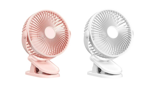 Desk Clamp Fan 23 x 17 cm USB Cable Plug In Assorted Colours 7153