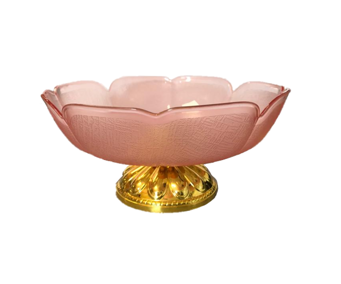 Plastic Flower Fruit Serving Bowl 22 x 10 cm Assorted Colours 7172