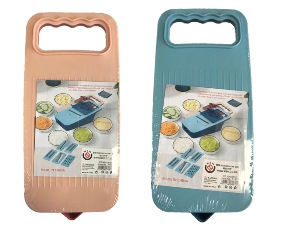 Plastic Kitchen Food Mandoline Slicer Cutter 23.5 x 11.5 cm Assorted Colours 7186