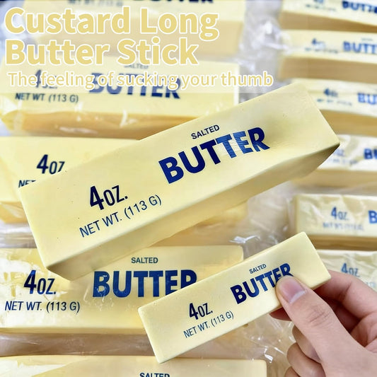 Butter Squishy Viral Soft Butter Squishys Stress Relief Block Squeeze Butter Stress Toy Portable Decompression Slow Rising Sensory Toy, Anxiety Relief Fidget Toy for All