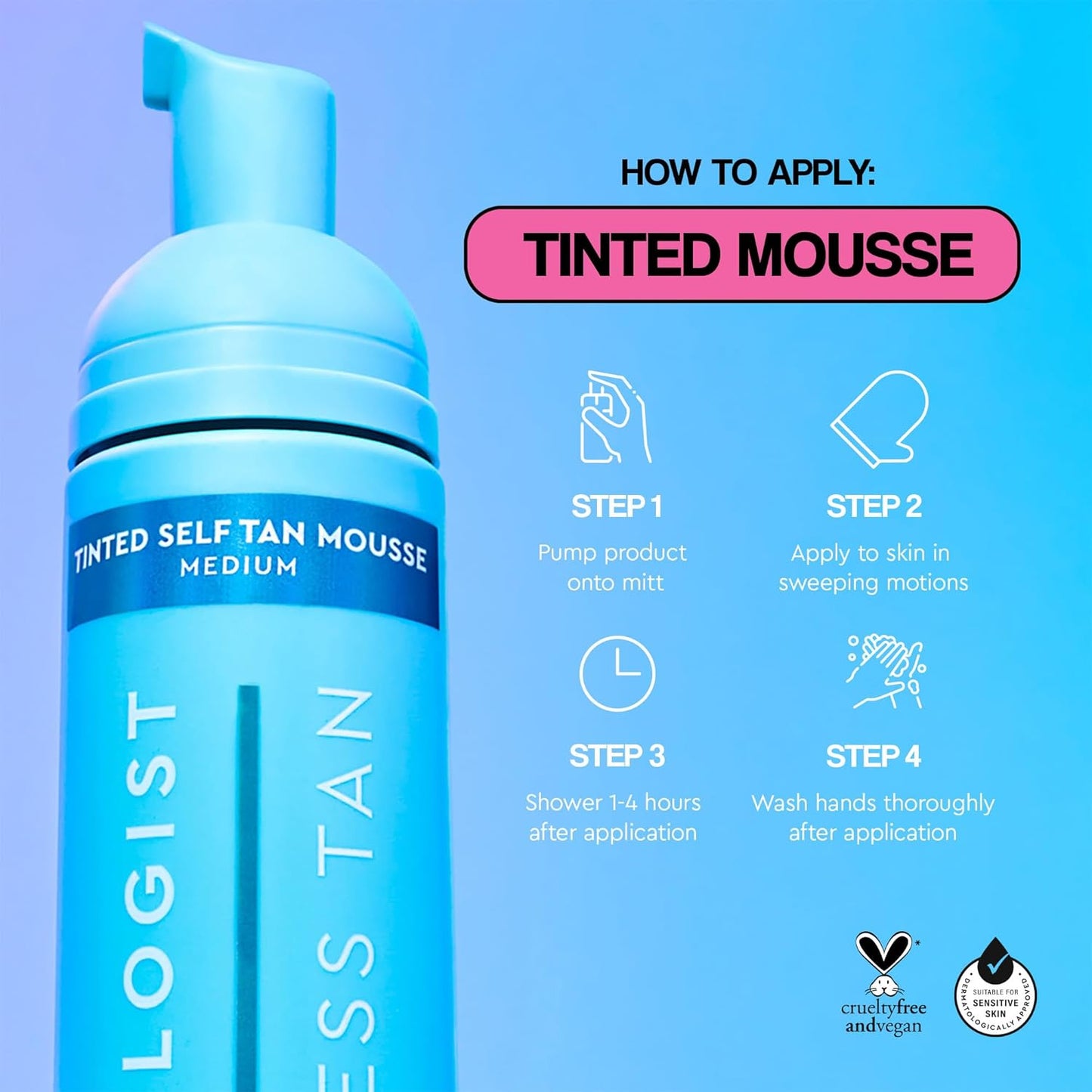 Tanologist Express Self Tan Tinted Mousse - Medium (RRP £15.99)