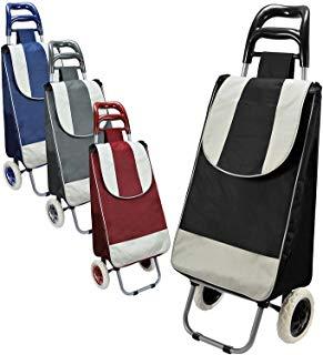 Shopping Trolley Solid Colour with One Stripe Pattern 92 x 26 x 21cm Assorted Colours 1220 A