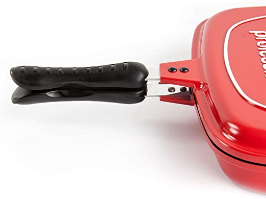 SQ Professional Nea Rossa Die Cast Magic Pan 32cm Double Sided Red 4680