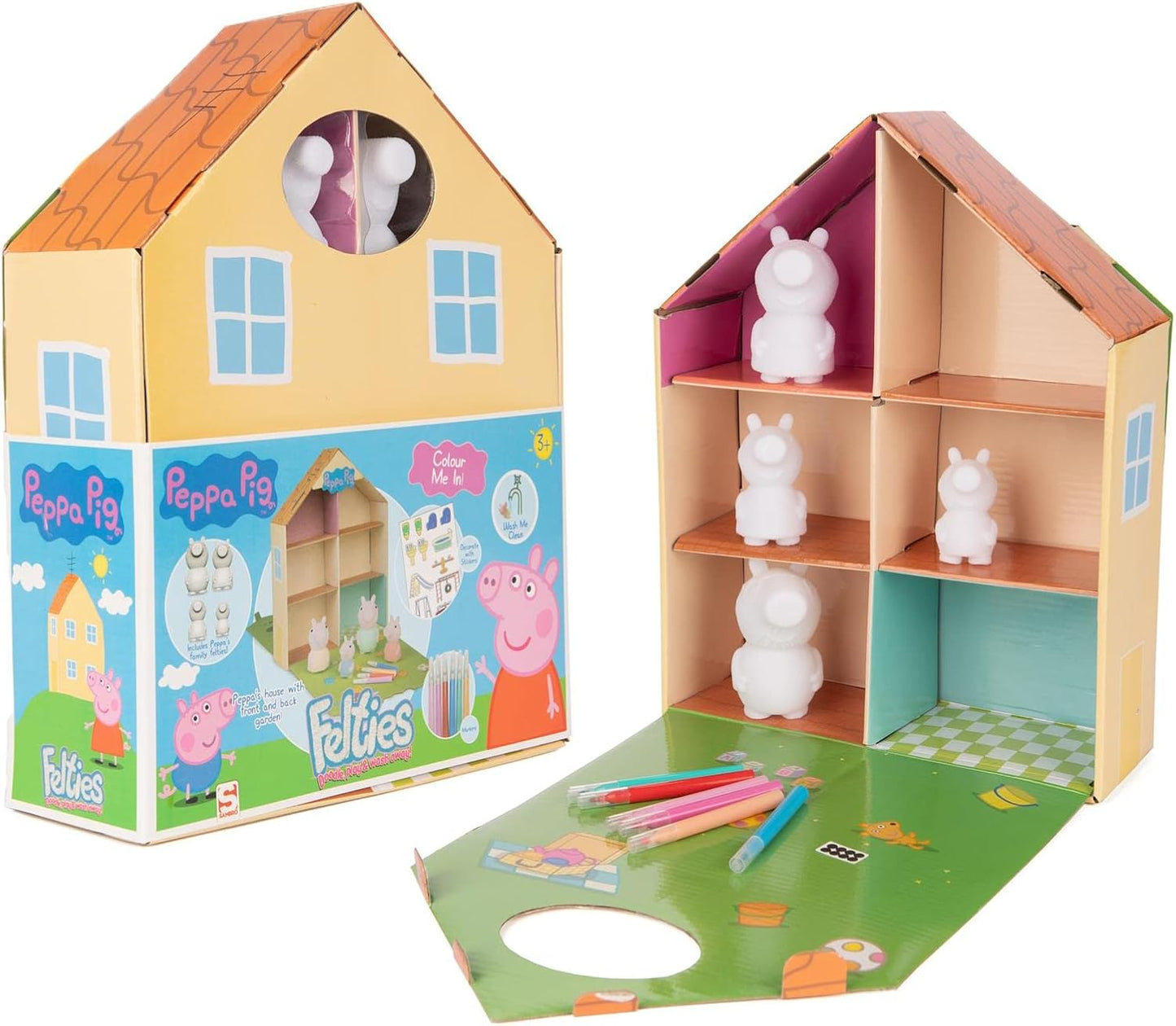 Peppa Pig Felties Doodle Play & Wash Away House Playset