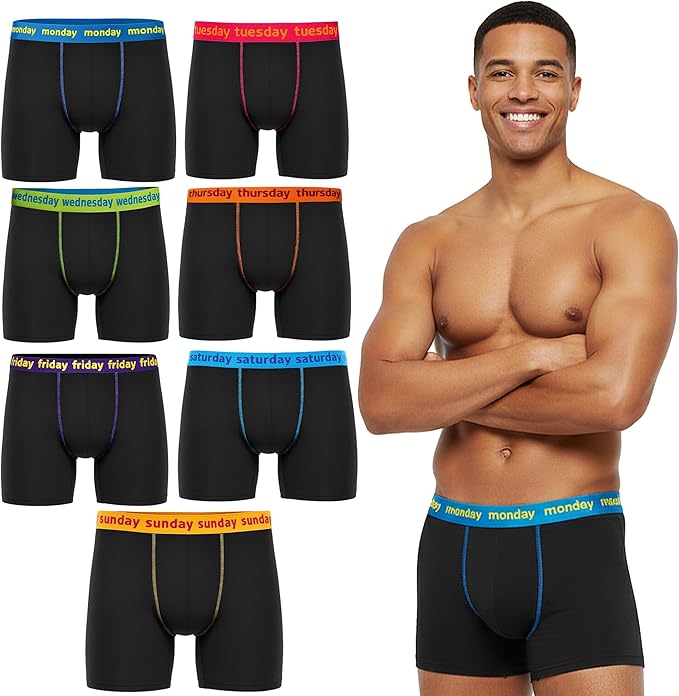 Mens 7 Days of the Week Pack of 7 Boxer Shorts