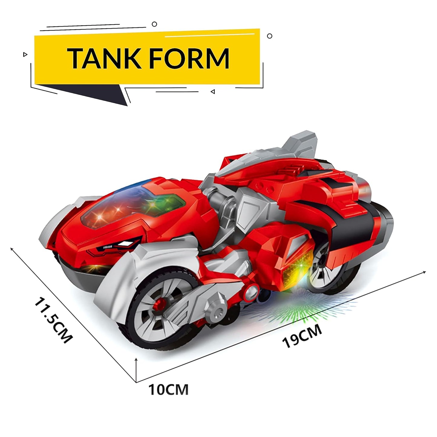 Transforming Dinosaur Sports Car Deformation Robot with Lights & Sound